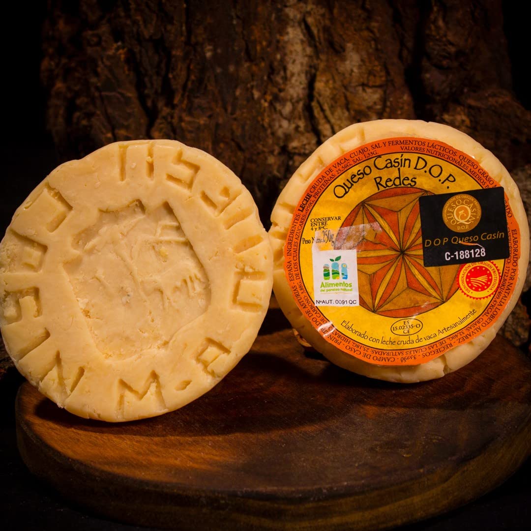 Queso Casín DOP Leche Cruda 180-200 g Artesano Sabor Intenso Picante Sin Gluten