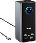 USB C Station d'amarrage Double DisplayPort, 8 en 1 USB Hub avec 2 DP, HDMI, VGA, USB C 2.0, A 2.0, PD Port de recharge, Adaptateur multi moniteur pour ordinateurs portables Dell/HP/ASUS