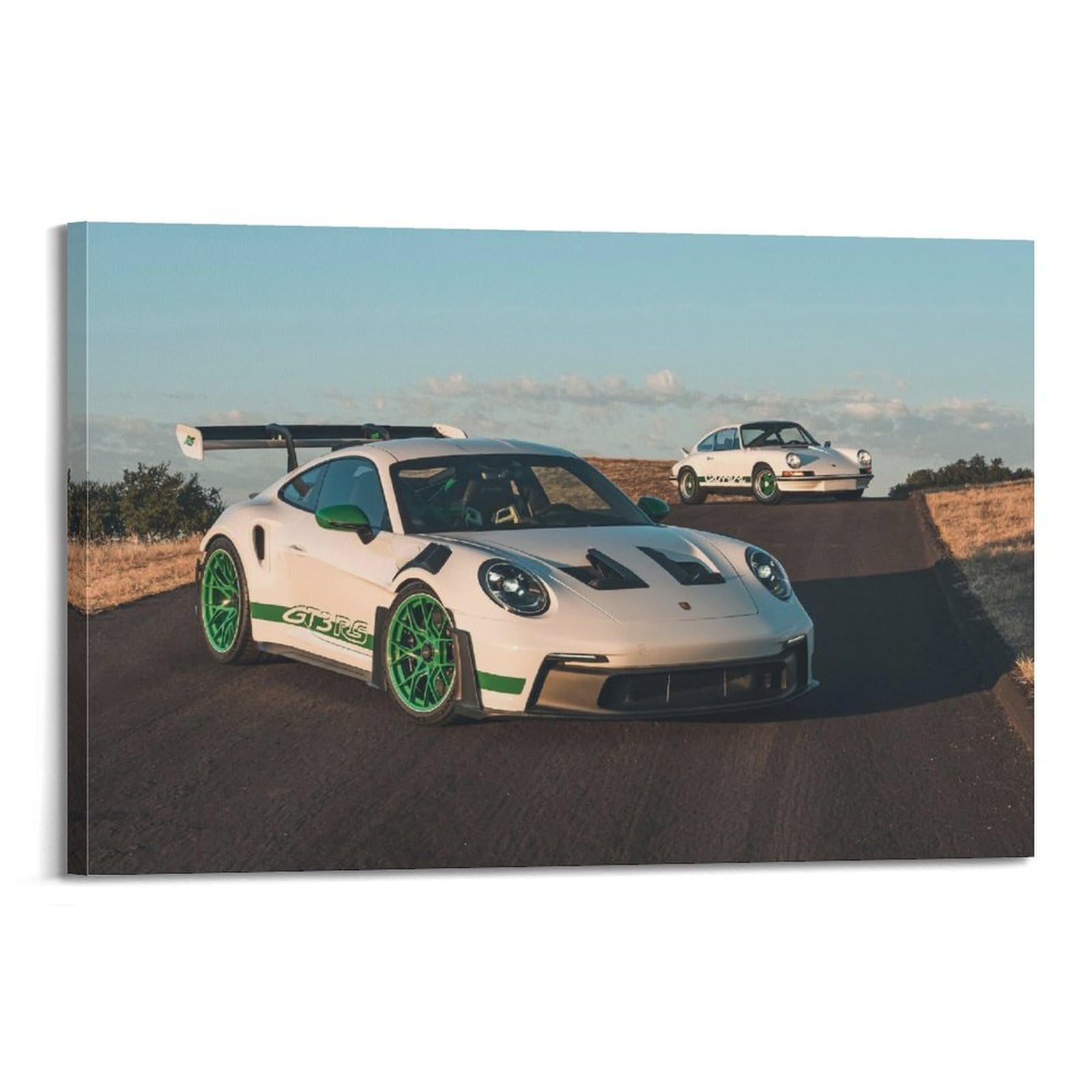 OKAHYS Supercars Carrera RS 2.7 911 GT3 RS Poster Modern Decorative Canvas Prints - Ideal Wall Art for Family, Man Cave, Game Room, Boys & Girls Bedroom 24x36inch(60x90cm)