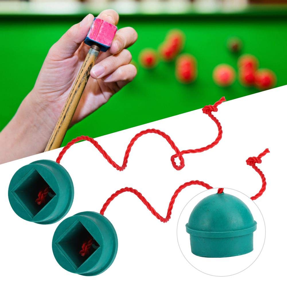 Soporte de Tiza de Billar 4PCS, Goma Verde, Accesorio para Mesa de Billar