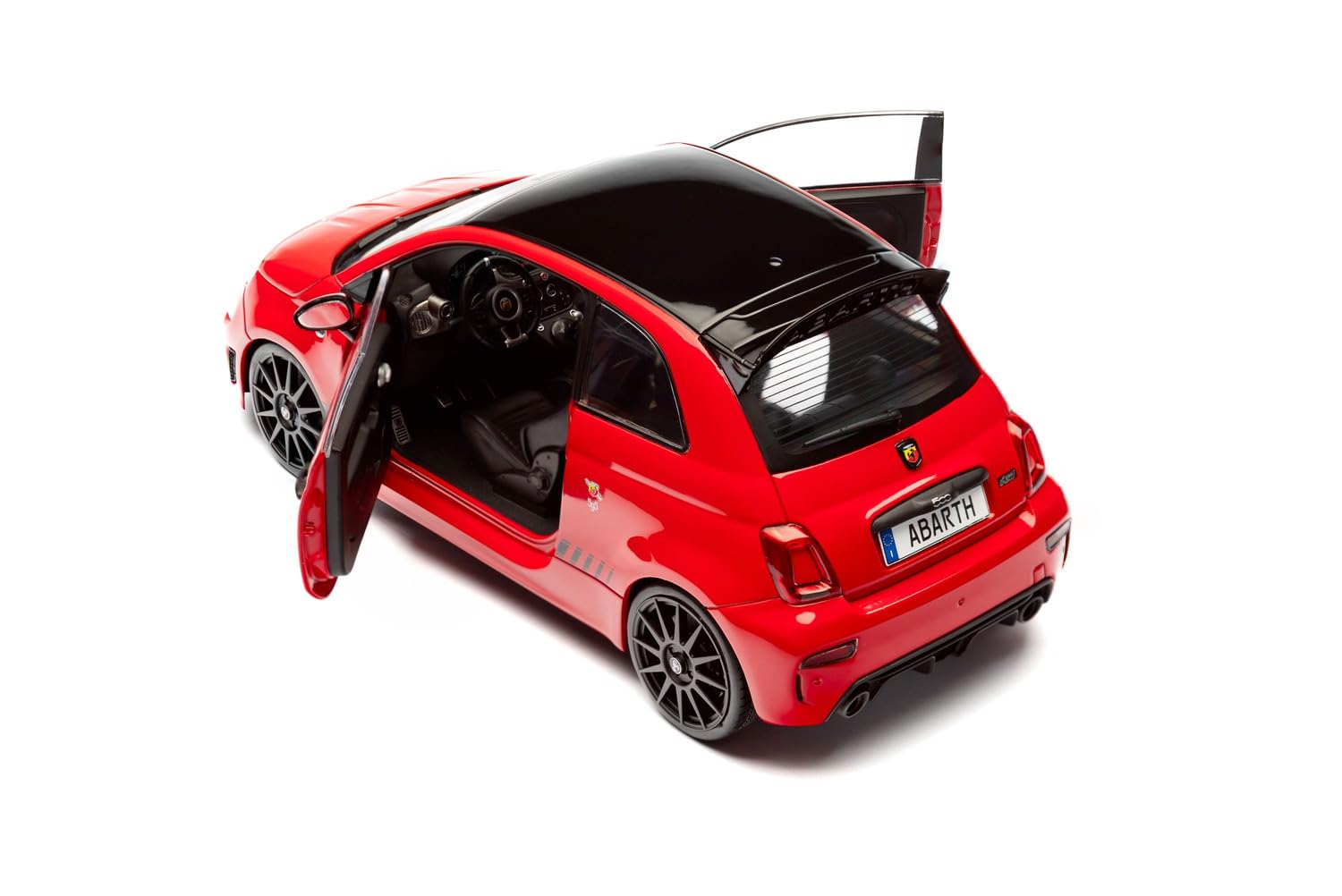 Solido FIAT F595 Abarth Modellauto 1:18 Kleinwagen Rot