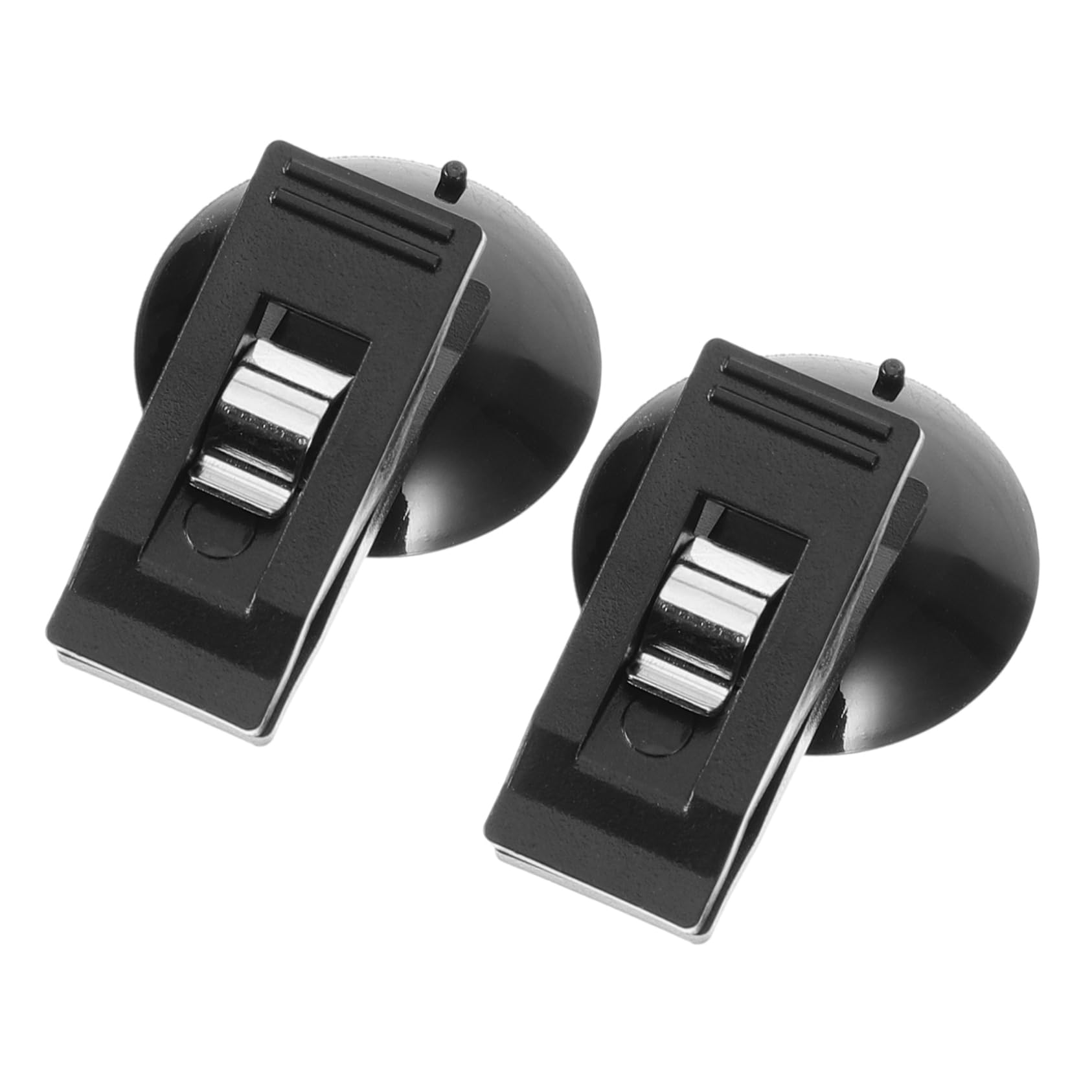Support Voiture à Ventouse – 2 Clips Pour Tickets, Cartes, Lunettes, Fixation Sécurisée Sur Pare-brise Ou Tableau De Bord - 3
