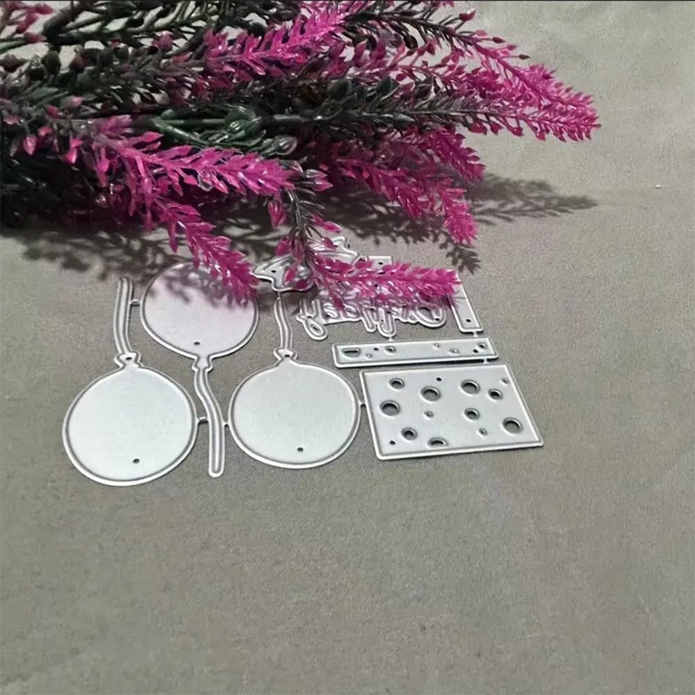 Happy Birthday Balloons Dies Cuts Metal Cutting Dies Cut Stencils for DIY Scrapbooking Album Decorative Embossing Paper Card Making