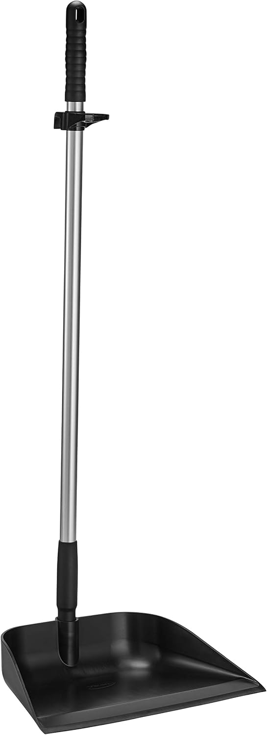 Vikan 56629 Upright Lobby Dustpan, Black