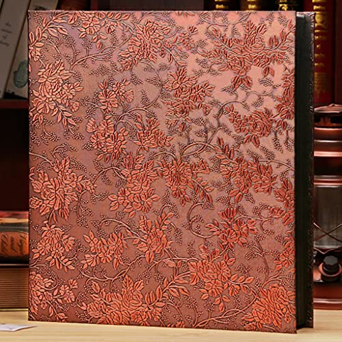 Fotoalbum 4x6 Fotoalbum 800 Zakken Extra Grote Capaciteit Fotoalbum Met Vintage Lederen Kaft Familie Trouwalbum (Color : Red(B), Size : 36.2×33.5cm) - Afbeelding 2