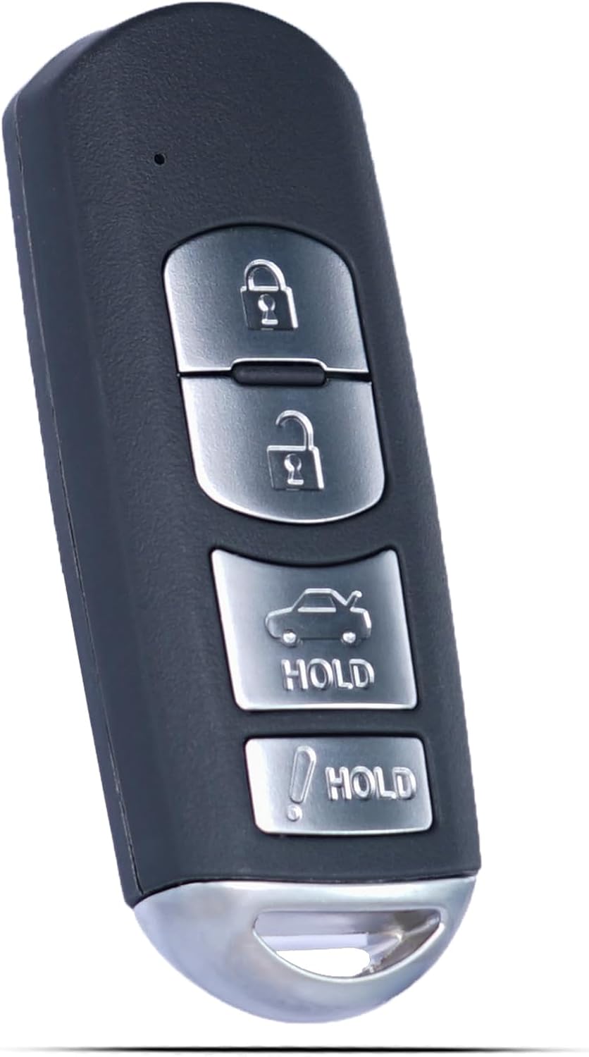 Key Fob Keyless Entry Fits for Mazd 3 Mazda 6 MX5 Miata 2014 2015 2016 2017 2018 2019 Remote Control Key Replacement 4 Button WAZSKE13D01 GJY9-67-5DY