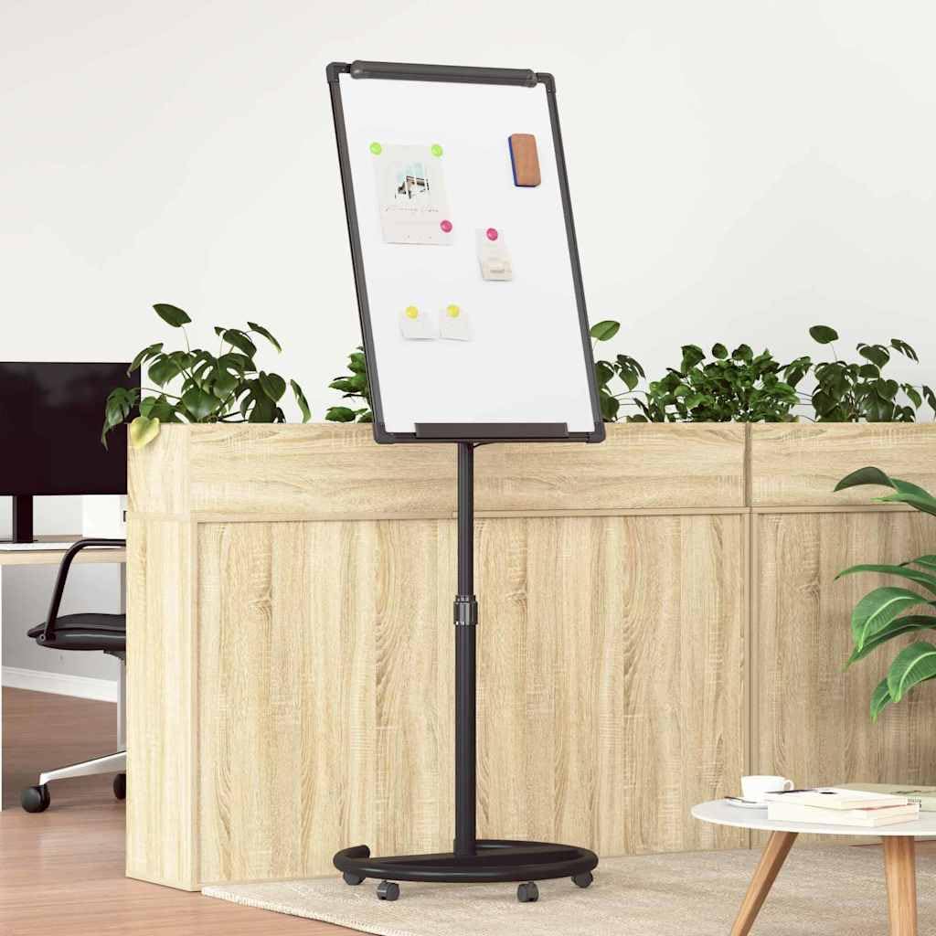 Solivagant Magnetisches Whiteboard Schwarz und Weiß 62 x 62,5 x 197 cm EPS, Andere,Bürobedarf,Präsentationsbedarf,Ausstellungstafeln, 9.55 kg-42019279