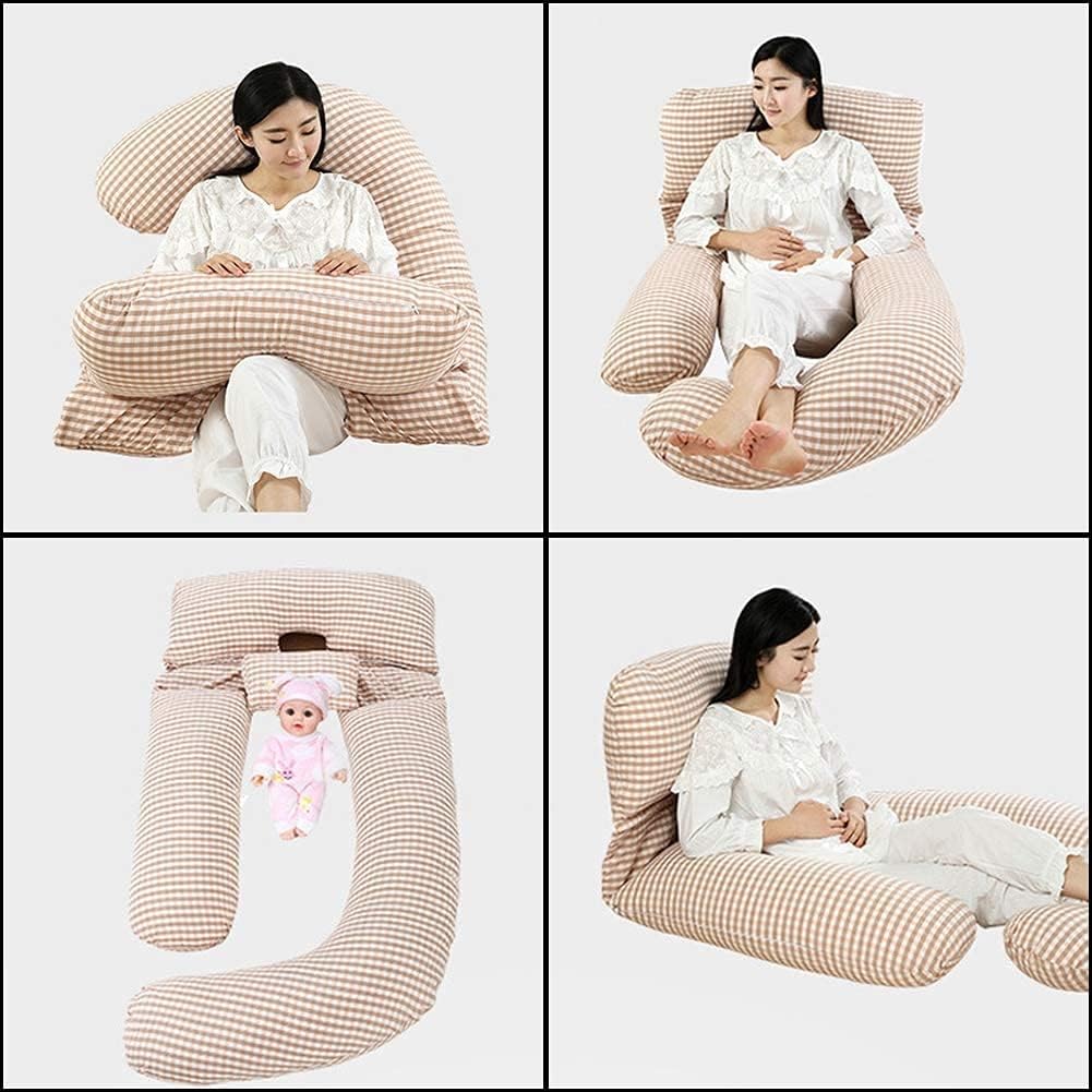pregnancy pillows for sleeping full body pillow Adjustment Belt Body Pregnancy Pillow Maternity Pillow Support for Back Hips Legs Belly Detachable Body Pillow Comes with Washable Cover(Colo