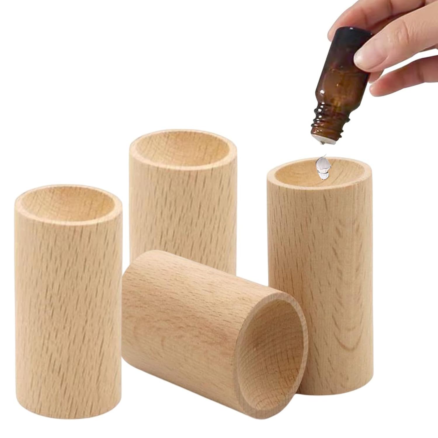 Amazon.co.jp: SensaBliss アロマストーン 木製 アロマ