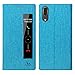 Produktbild Slimicoo Huawei P20 Leder Tasche Flip Handyhülle Standfunktion Magnetverschluß Holder TPU View Sichtfenster Sleep Wake up Wallet Schutzhülle für P20 (Blue)