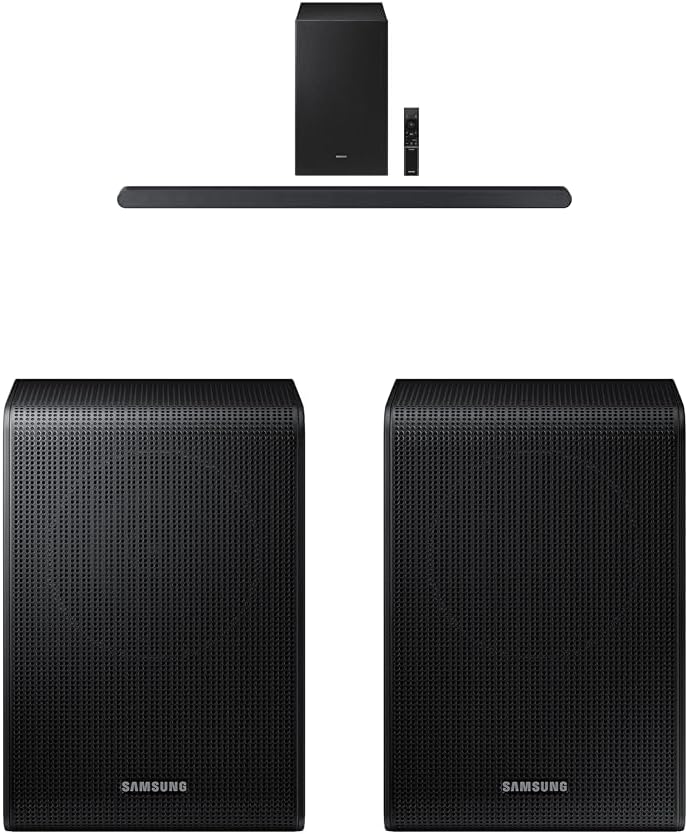 SAMSUNG S700D 3.1ch Soundbar w/Wireless Dolby Atmos Audio, HW-S700D/ZA (Newest Model) SWA-9200S Wireless Rear Speaker Kit, Upgrade Soundbar System to True Surround Sound Experience