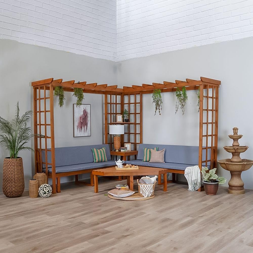 Buy Danube Home Romana Wooden Sofa Cum Gazebo With Seating Wooden