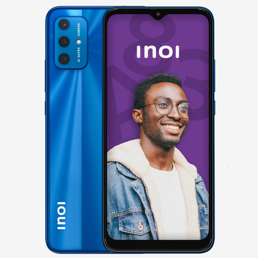 INOI A83, 4G LTE, Octacore 6GB RAM + 128GB, 6.5” IPS HD+ Display, 48MP Rear Camera, Blue