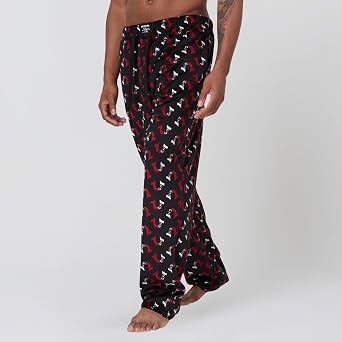 True Religion 2 Pack Fleece Pajama Pants for Men, PJ Pants Mens Sleepwear