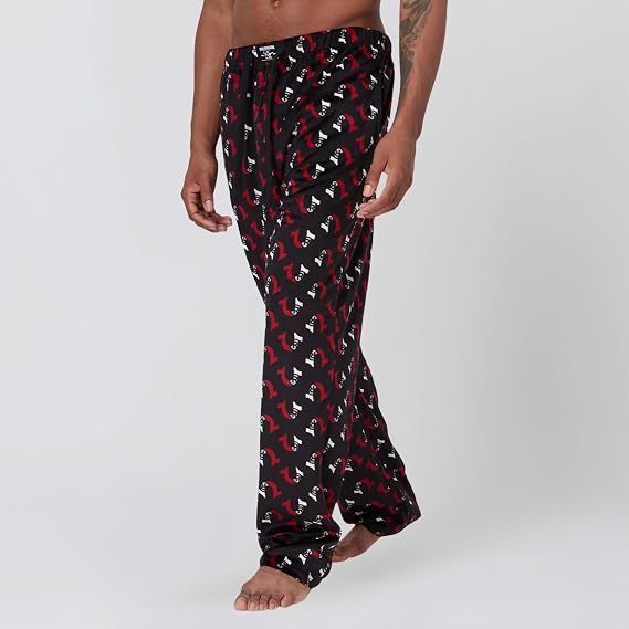 True Religion 2 Pack Fleece Pajama Pants for Men, PJ Pants Mens Sleepwear