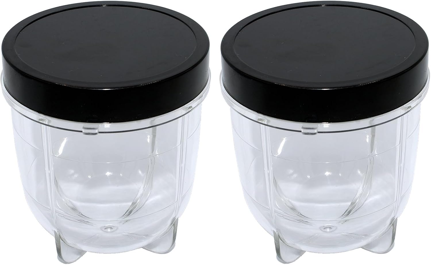 4 Pieces Lids for Magic Bullet Replacement Parts, Ma-gic Bu-lle-t Replacement Parts, Black Plastic Lids Compatible with M-B1001 Cups 250W