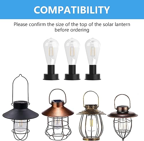Miniatura 3 de Piezas de repuesto para luz solar, accesorios de repuesto impermeables para linternas de exterior (2.76 pulgadas con bombilla, 1 unidad)