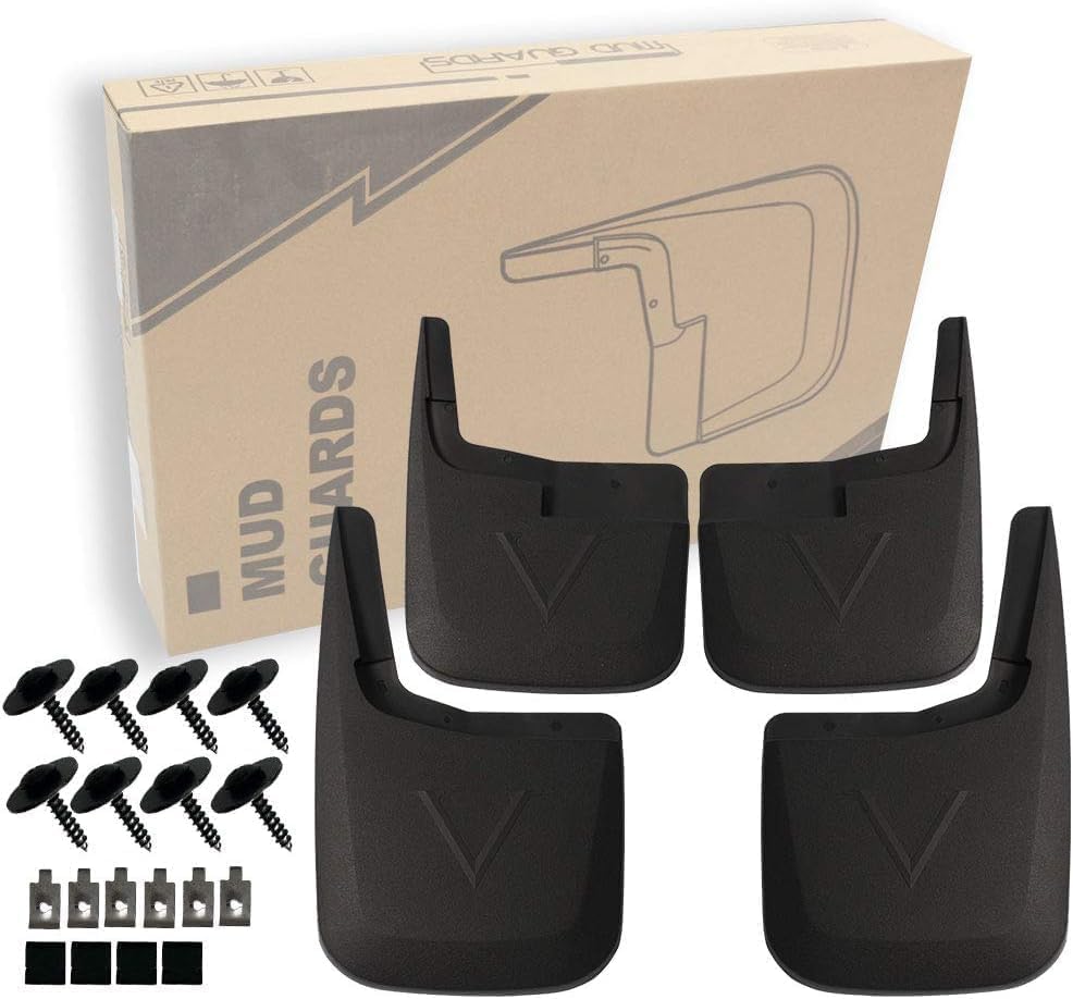 Condition photo showing New/Like New for rmourtekk mud flaps compatible with ford 2020-2015 f150 without oem fender flares custom front and rear mud guard set (4pcs set) without fender flares fits 15-20 f150 front and rear mud flaps set