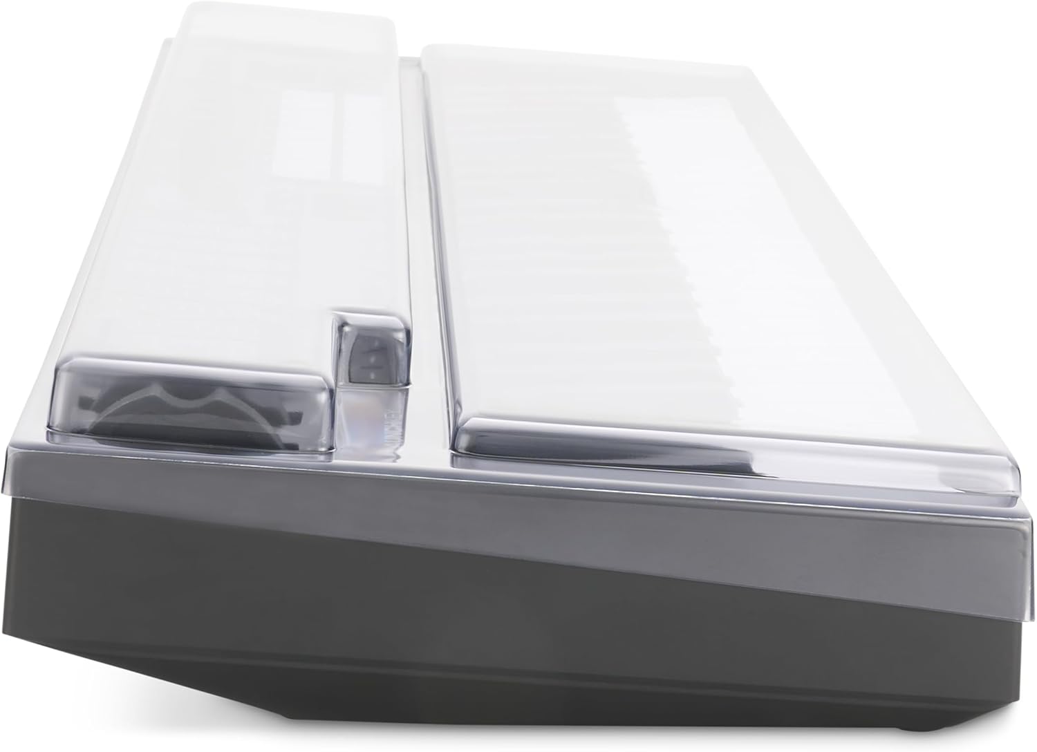 Decksaver Protective Cover Compatible with Novation Launchkey 49 MK4 - Durable Polycarbonate Protective lid in Smoked Clear Colour