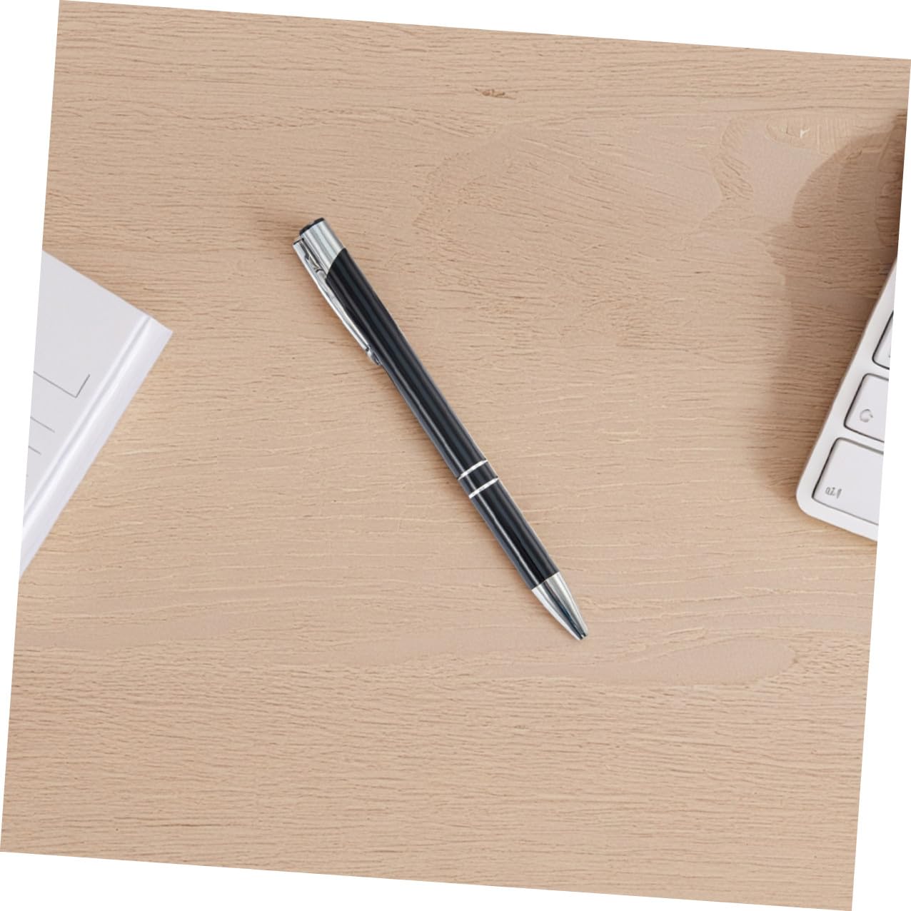 48 Pezzi Penna a Sfera in Metallo Nera Design Elegante e Resistente, Versatile per Uso Ufficio e Scuola, per Adulti e Studenti