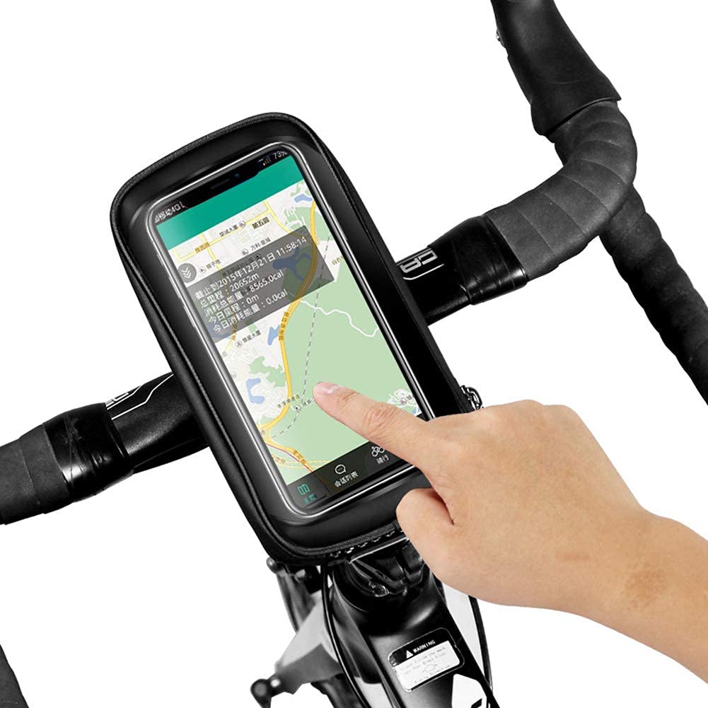 Bolsa de Tubo Superior para Bicicleta Bolsa de Bicicleta Impermeable Bolsa de teléfono de Bicicleta de Carcasa Dura para Todo Tipo de Bicicletas