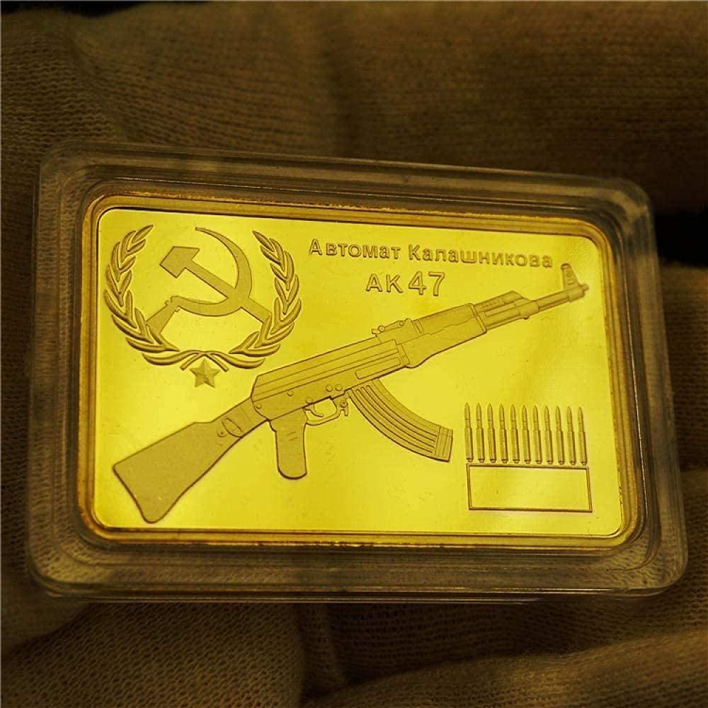 Russian CCCP Gold Bar AK47 Rifle Gold Bar Replica Gold Coin