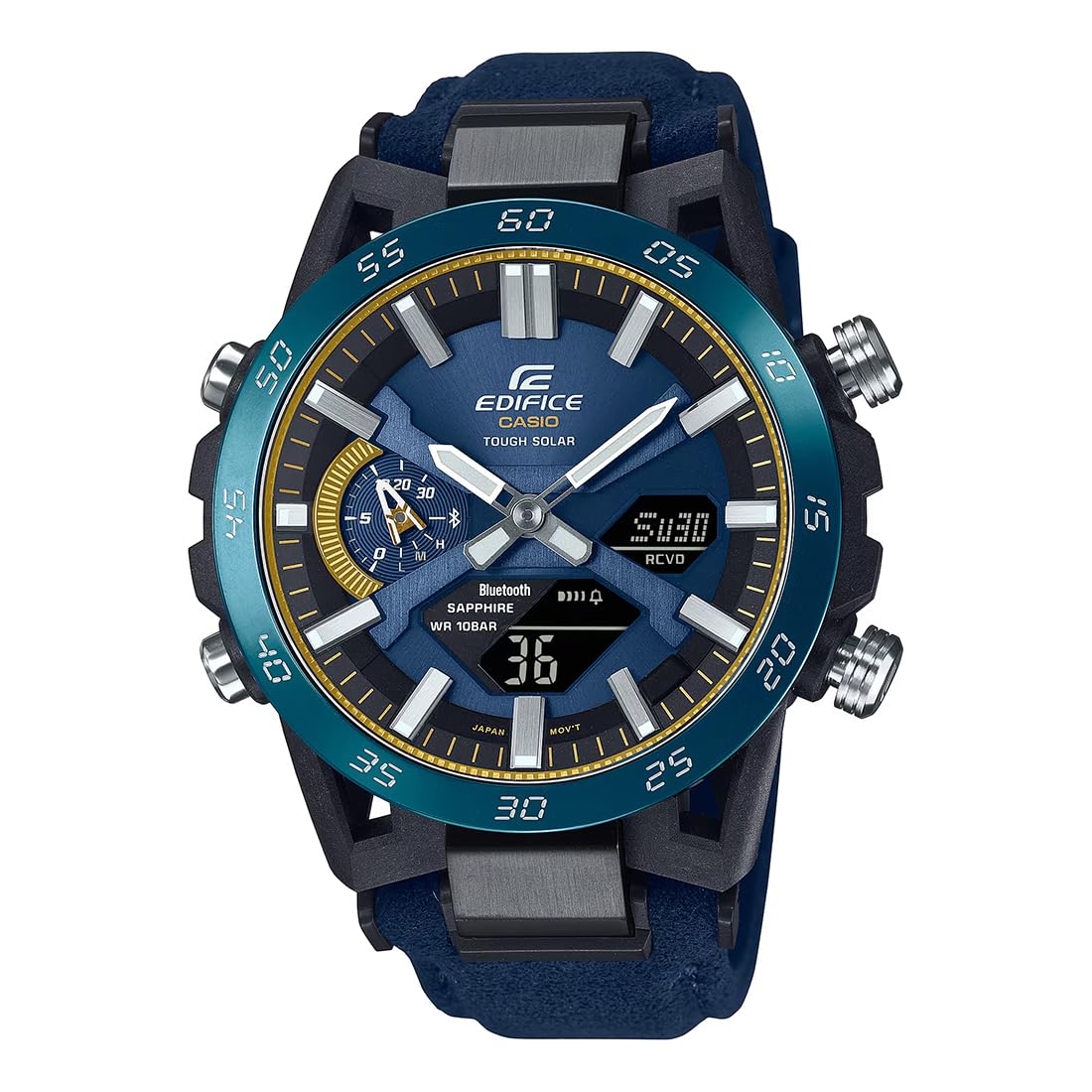 Casio Edifice Bluetooth Analog-Digital Navy Dial Men ECB-2000SS-2ADR (ED631) (B0DBHL4GXN) Amazon Price History, Amazon Price Tracker