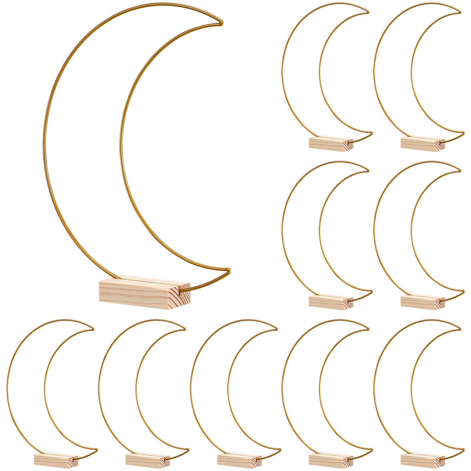 10sets Floreale in Metallo con Base per Lavoretti Fai da Te per Decorazioni da Tavola per Matrimoni e Altri Progetti Artigianali