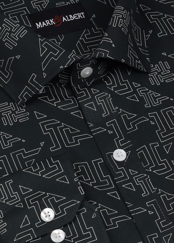 Image of MARK & ALBERT Men's Slim Fit Cotton Formal Shirt