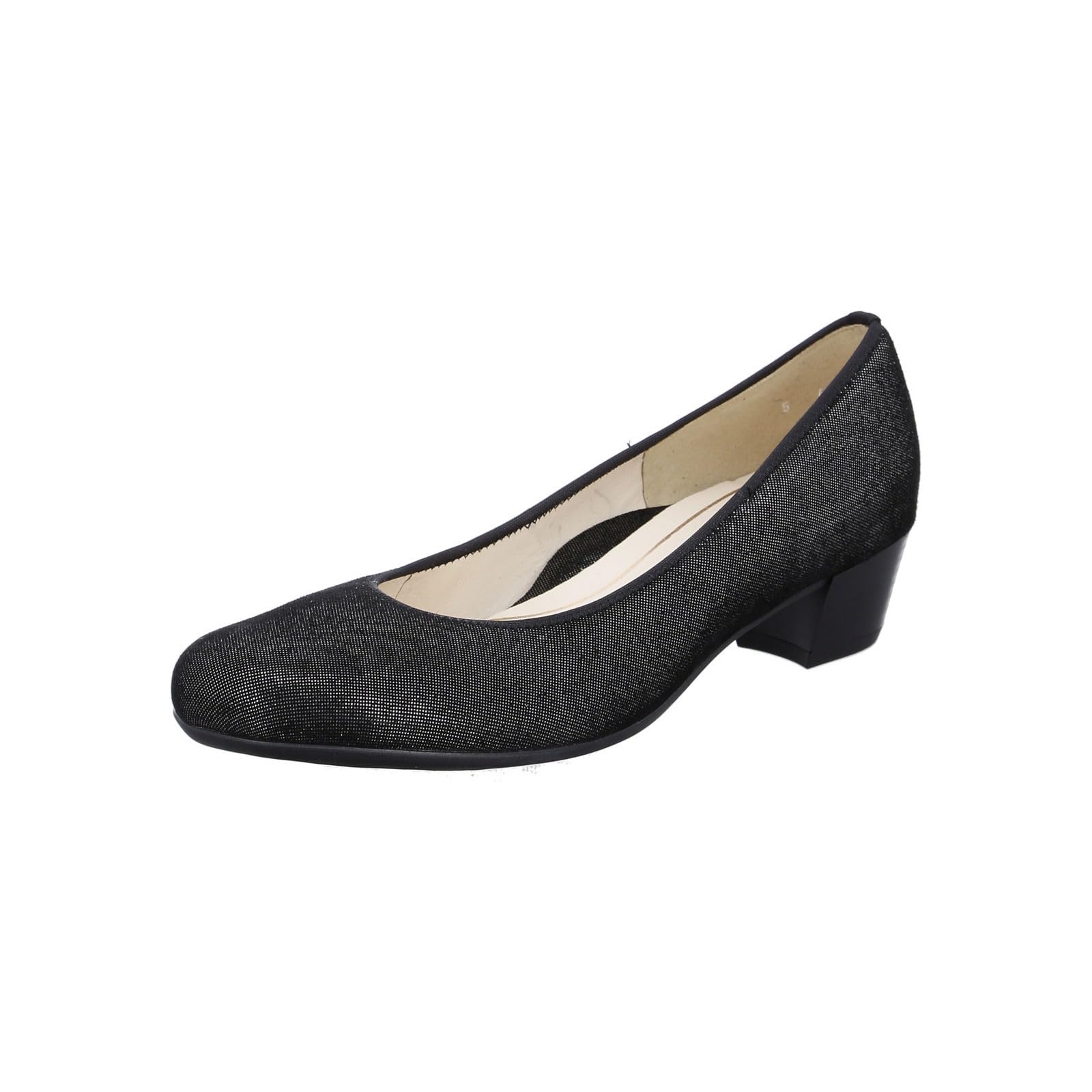 ARA Women's Catania Court Shoes, Black, 39 EU Weit