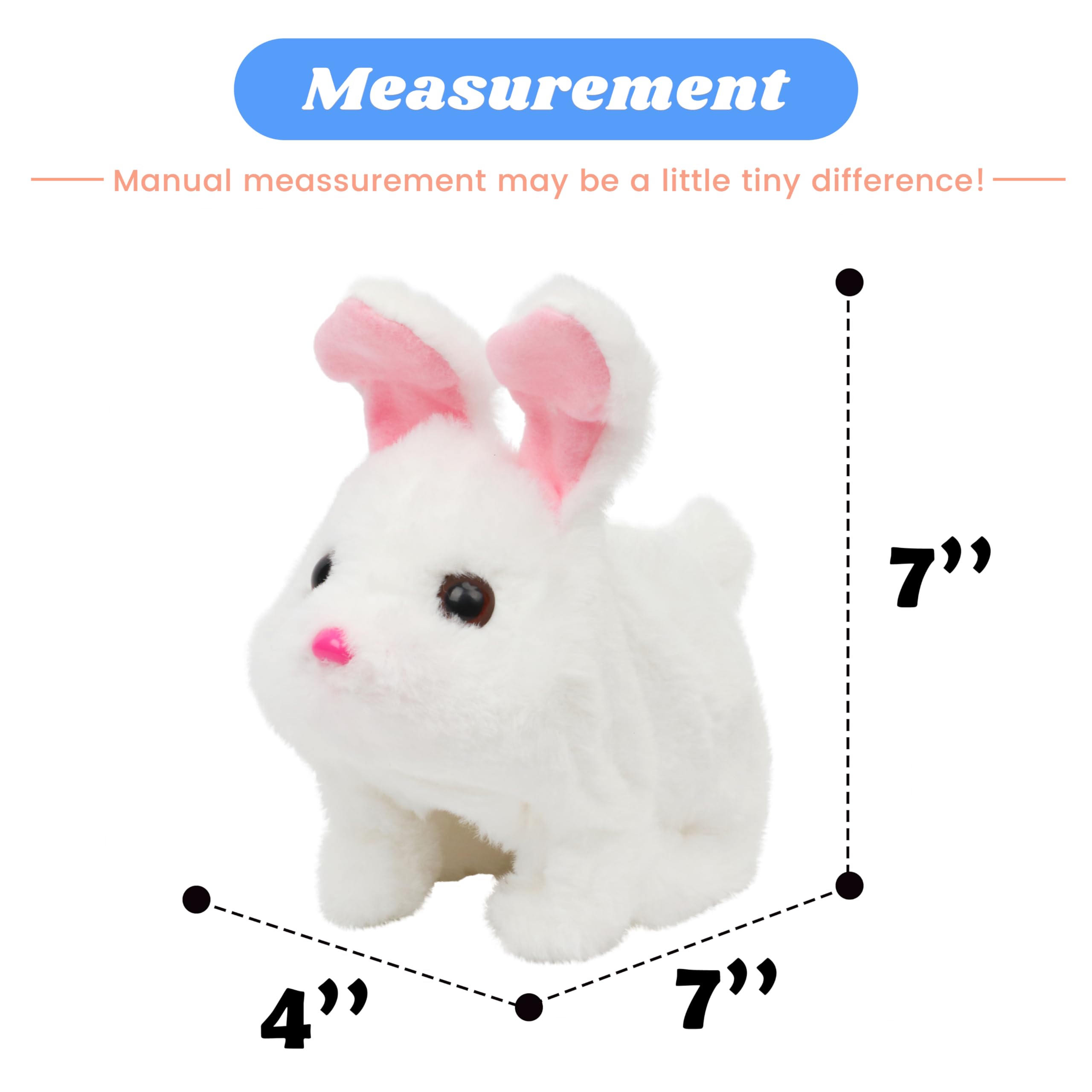 Amazon.com: Hopearl Hopping Chubby Rabbit Interactive Electronic