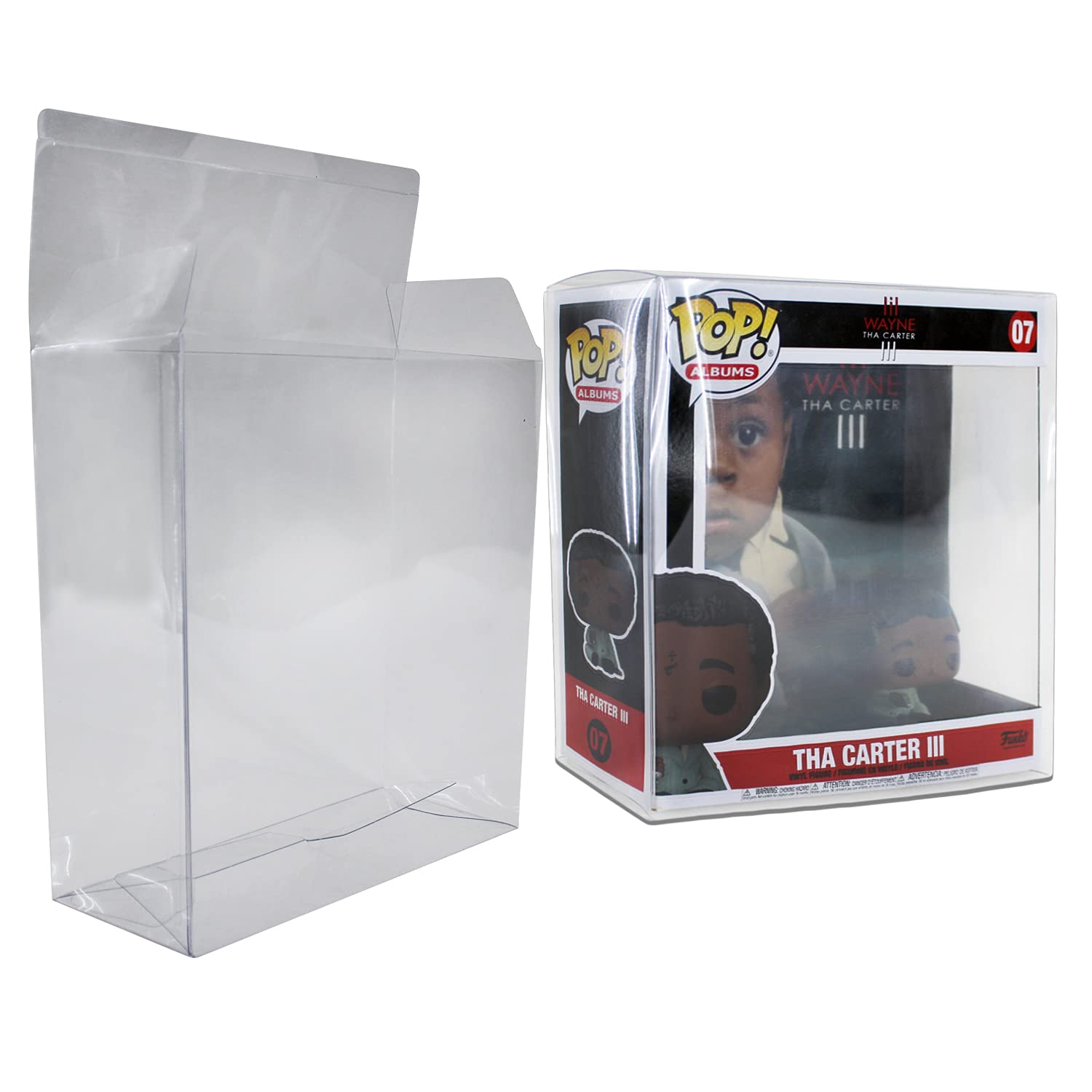 Pop Protector Cases Compatible With Funko Pop! Albums Vinyl Figures .50mm Thick (2 Pack)