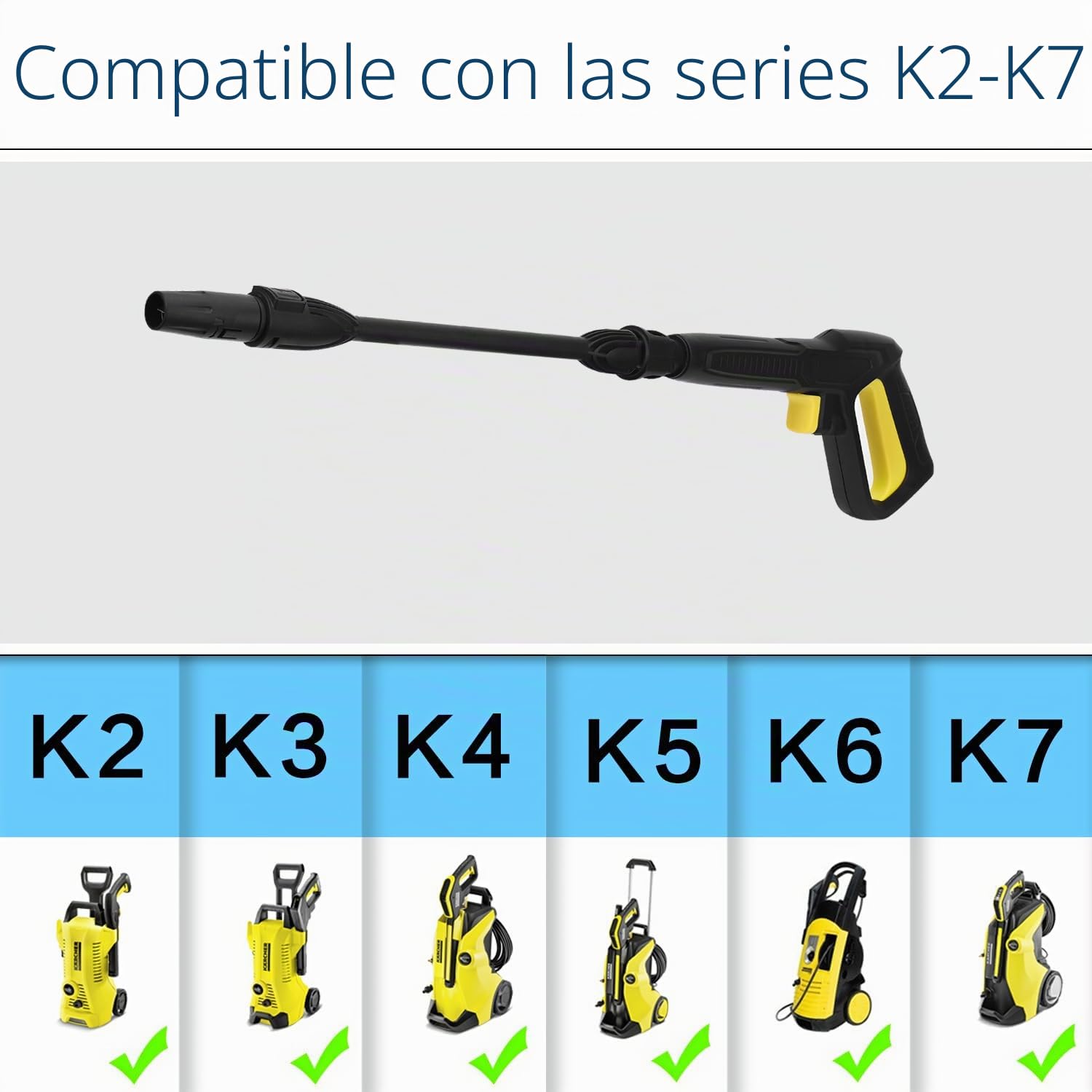 kit de Lanza y Pistola Quick Connect para Lavadoras de Presión Kärcher K2 K3 K4 K5 K6 K7 para la Limpieza del Autos