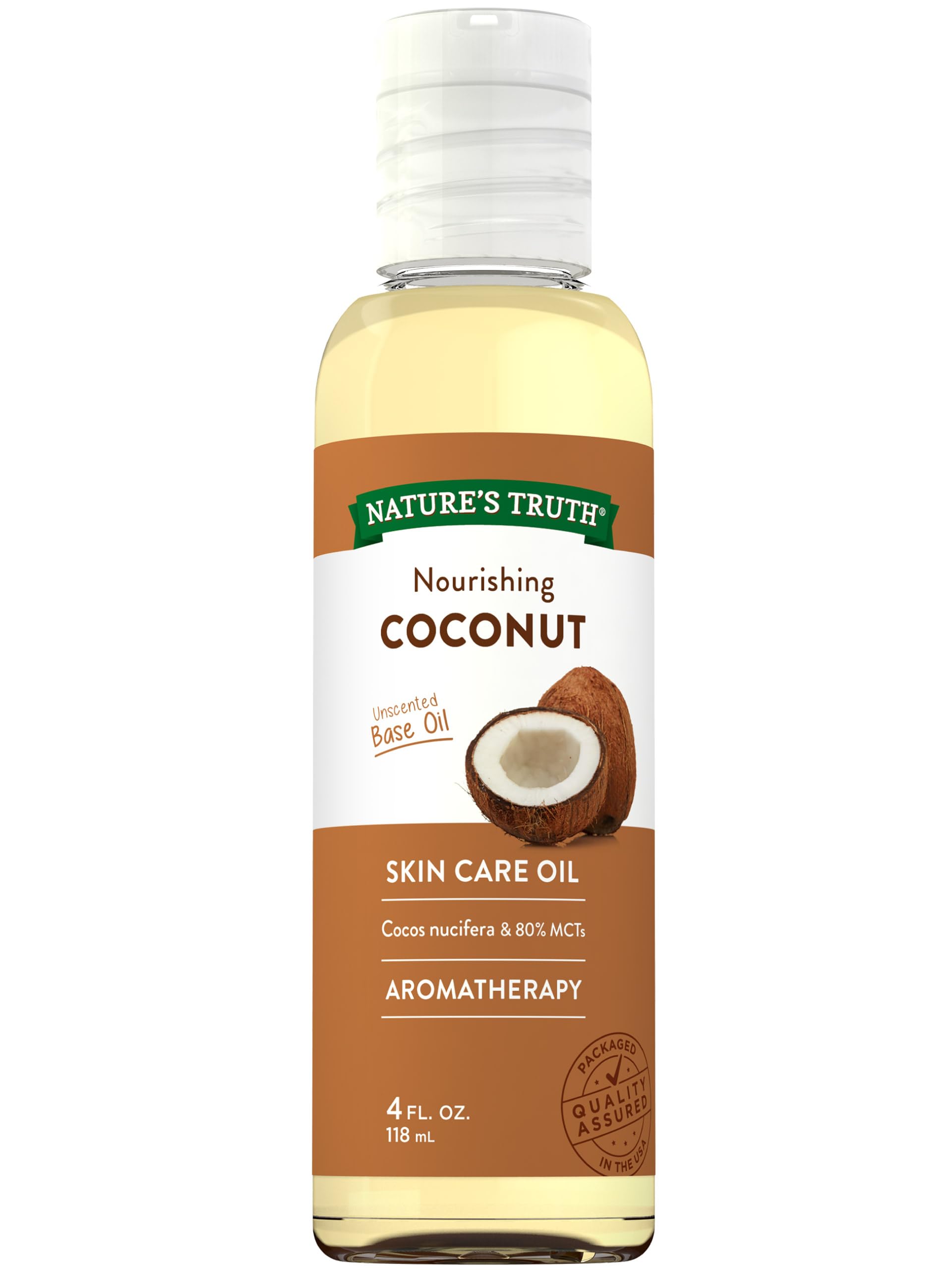 Amazon.com: Nature's Truth Coconut Oil for Skin | Unscented Liquid