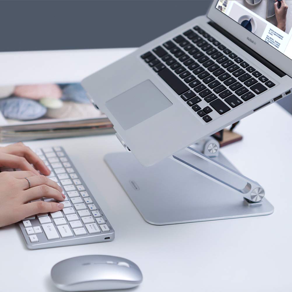 Nillkin Supporto per Laptop, Portatile Regolabile in Alluminio Supporto per Laptop, Supporto per Notebook con Design Ergonomico per 11-17 Pollici Notebook, MacBook PRO, Air, Lenovo, Tablet e Laptop