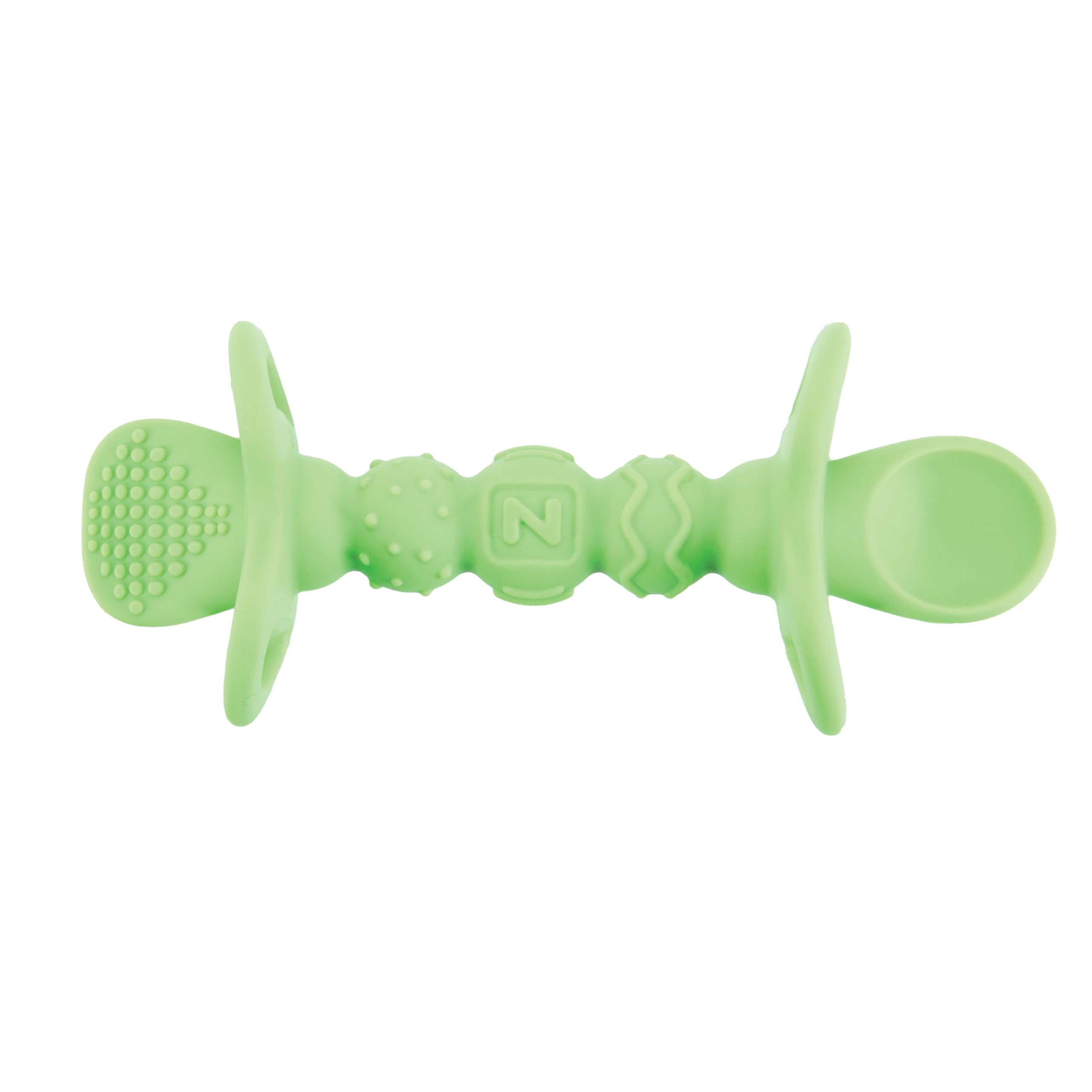 Nuby Dipeez 2 łyżki silikonowe 2 w 1, różne kolory