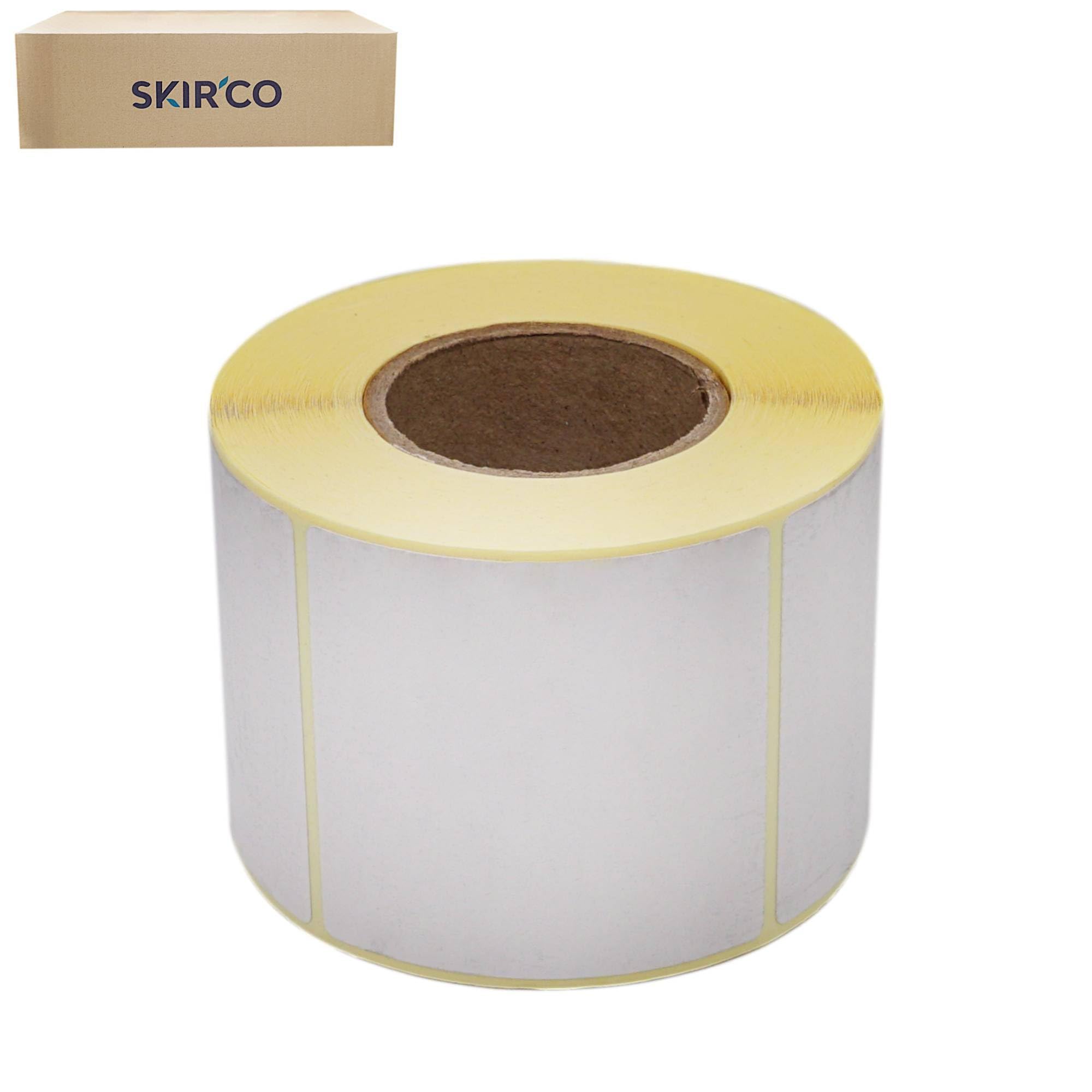 SKIR'CO Etichette termiche dirette 58 x 59 mm, adesivi permanenti per stampanti termiche, 2500 pezzi