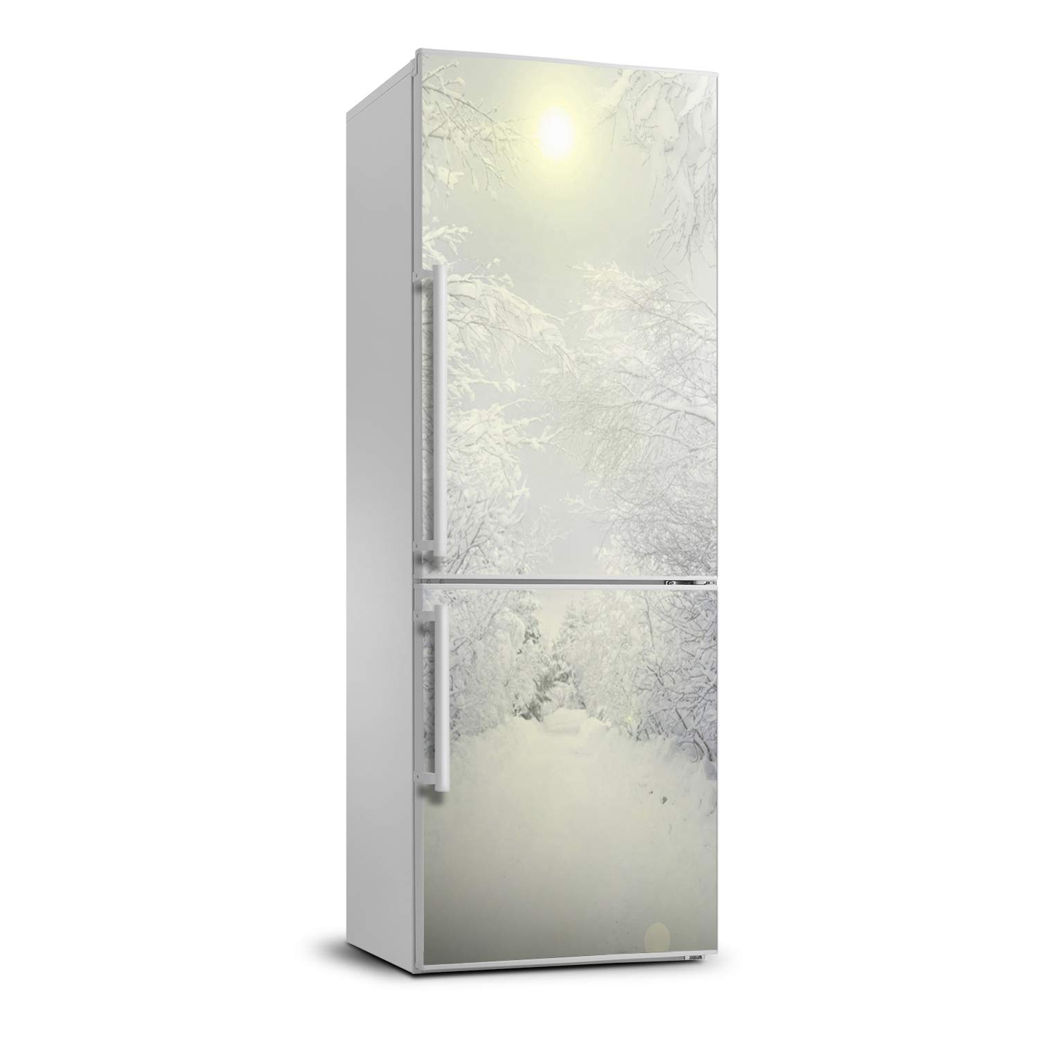 Película Autoadhesiva para Frigorífico Tulup Bosque en Invierno Vinilo Premium 70x190 cm