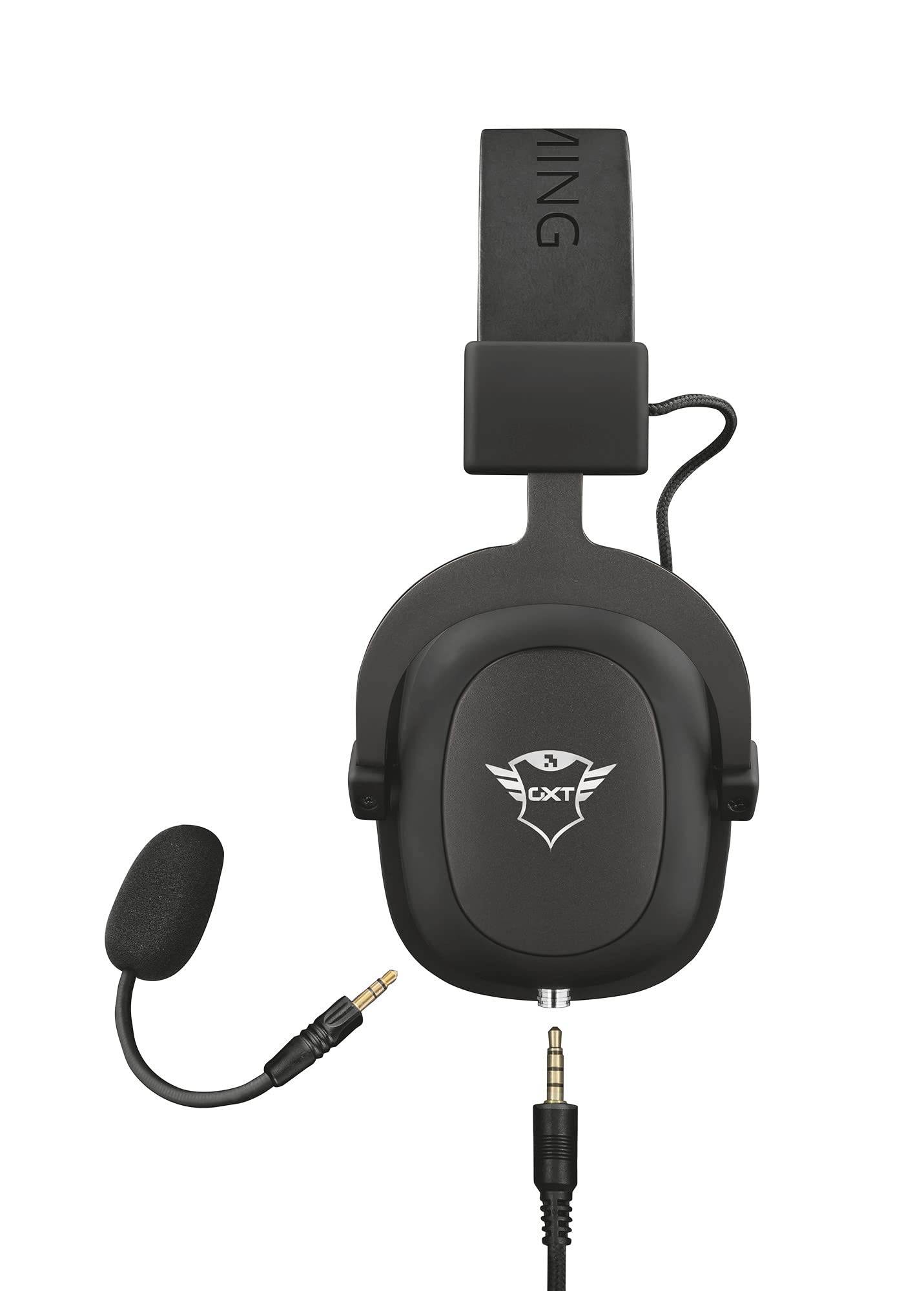 Trust Gaming GXT 414 Zamak Casque Gamer avec Micro, Casque-Micro pour PC, Ordinateur Portable, Xbox One, PS4 et Nintendo Switch, Jack 3.5mm, Over-Ear - Noir