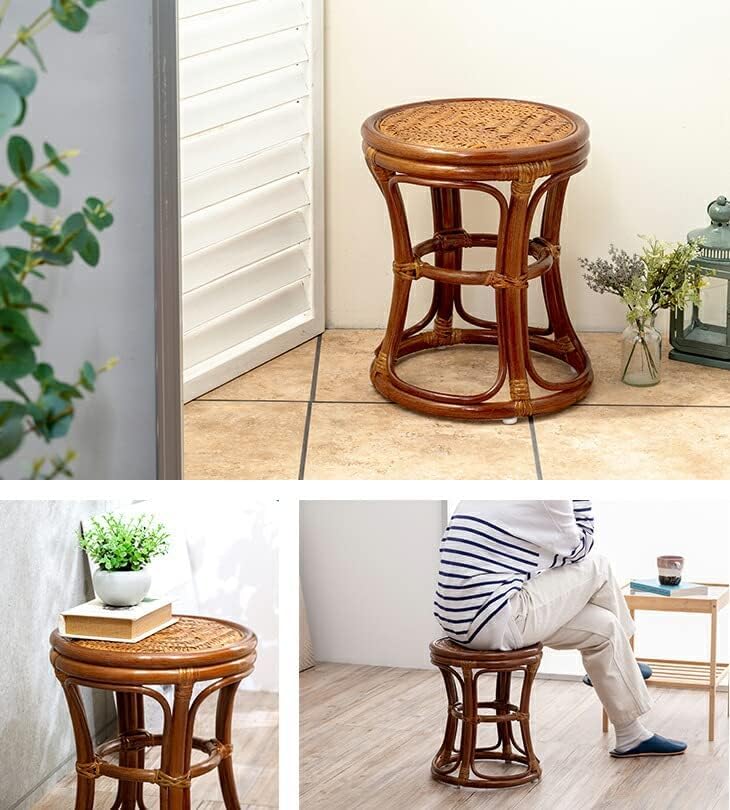 Amazon.co.jp: ファミラ スツール 籐 チェア 椅子 円座 丸座面 丸形 丸