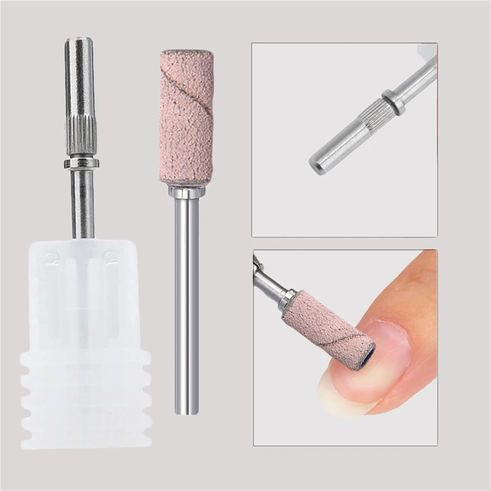 SchleifbäNder FüR NäGel Elektrische Nagelfeile mit Körnung, Zubehör for Gel-Polier-Maniküre-Werkzeug für Maniküre(SET 150)