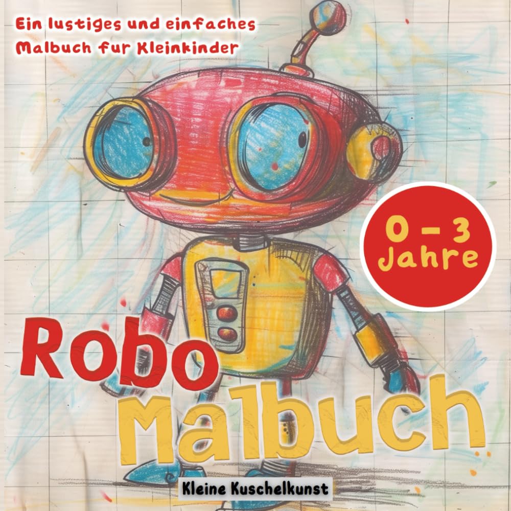 Robo-Malbuch: Ein einfaches und lustiges Malbuch für Kleinkinder