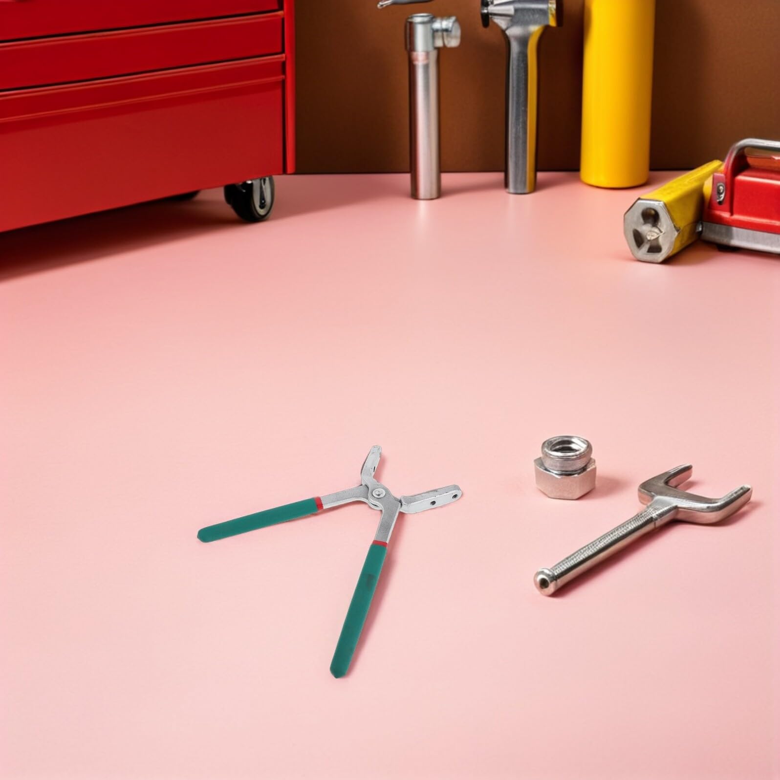 YARNOW Kit de Débosselage pour Carrosserie Automobile – Pince à Sertir Professionnelle avec Têtes Interchangeables, Outils de Réparation sans Peinture pour Portières, Capots et Panneaux