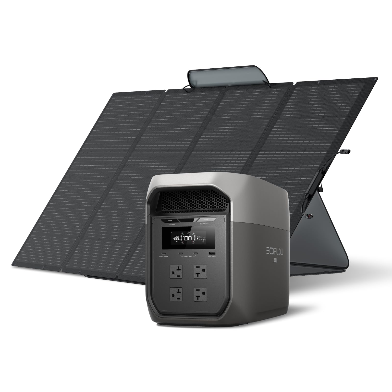 Amazon.co.jp: EcoFlow ポータブル電源 DELTA 2 Max + 220W ソーラー