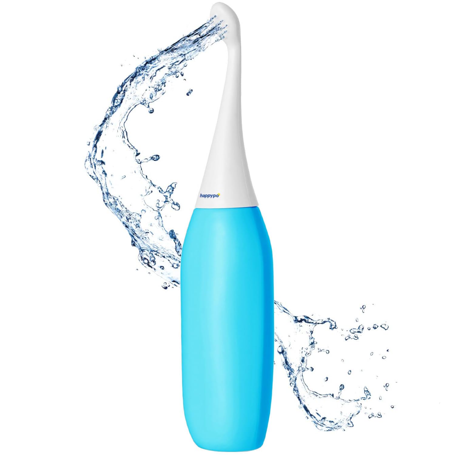 The Original HAPPYPO Butt Shower - Portable Bidet for Travel - Known from German Shark Tank - The Easy-Bidet 2.0 Replaces Wet Wipes (Color: Light Blue)