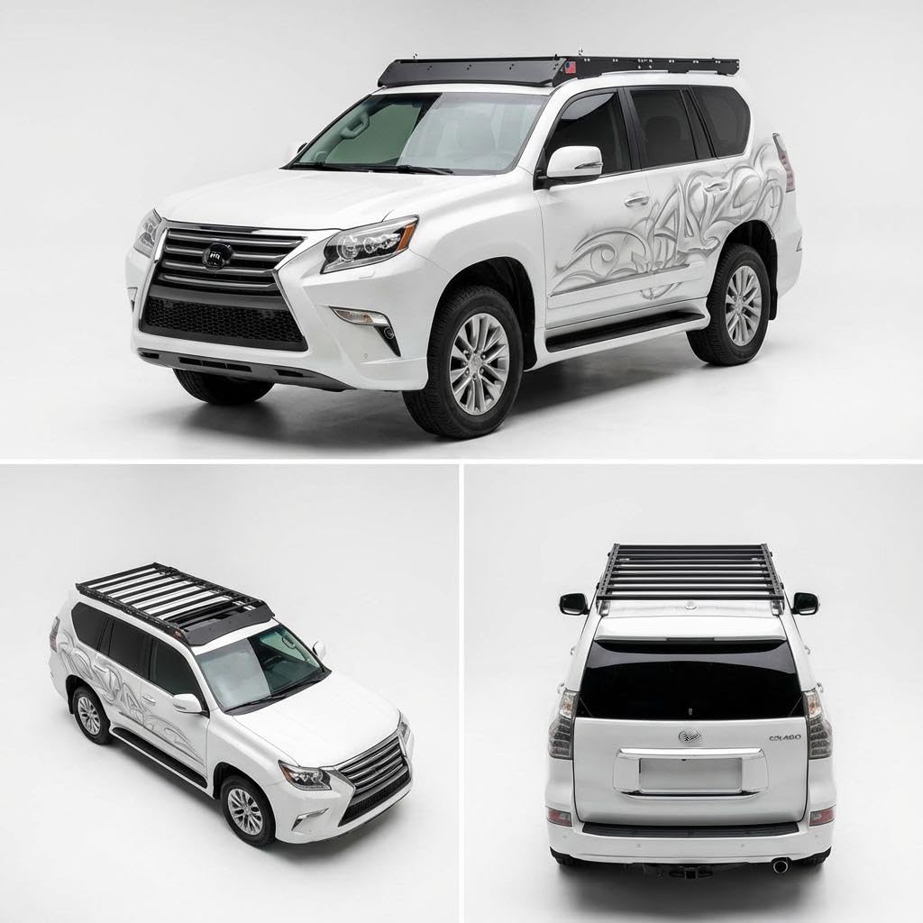 Roof Rack for GX460 2010-2023 - High-Strength Aluminum, Easy Install with Factory Mounts