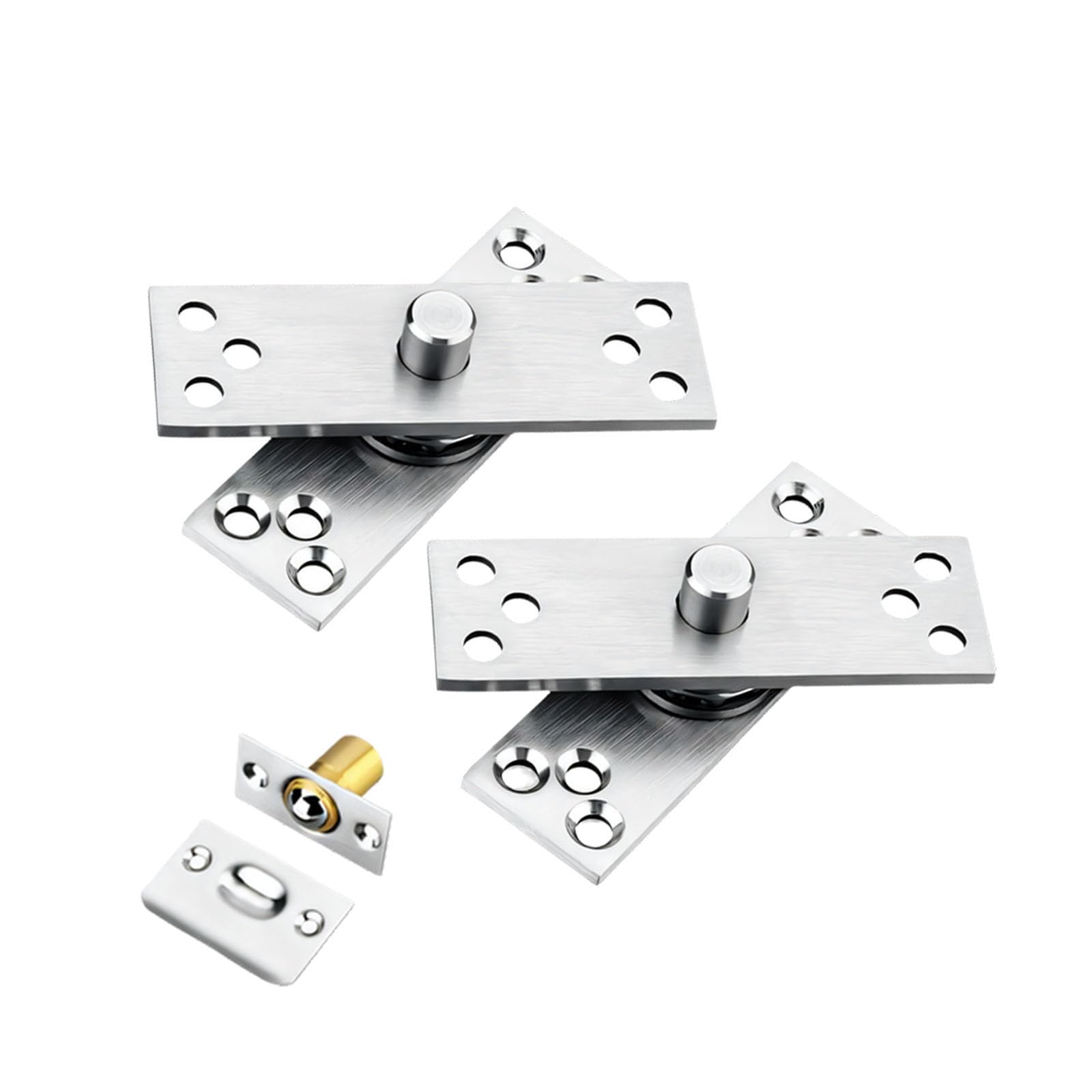 Hredyqw Silver Small Pack Of 2 Sturdy Stainless Steel Door Hinges Featuring Smooth Opening And Closing For Commercial And