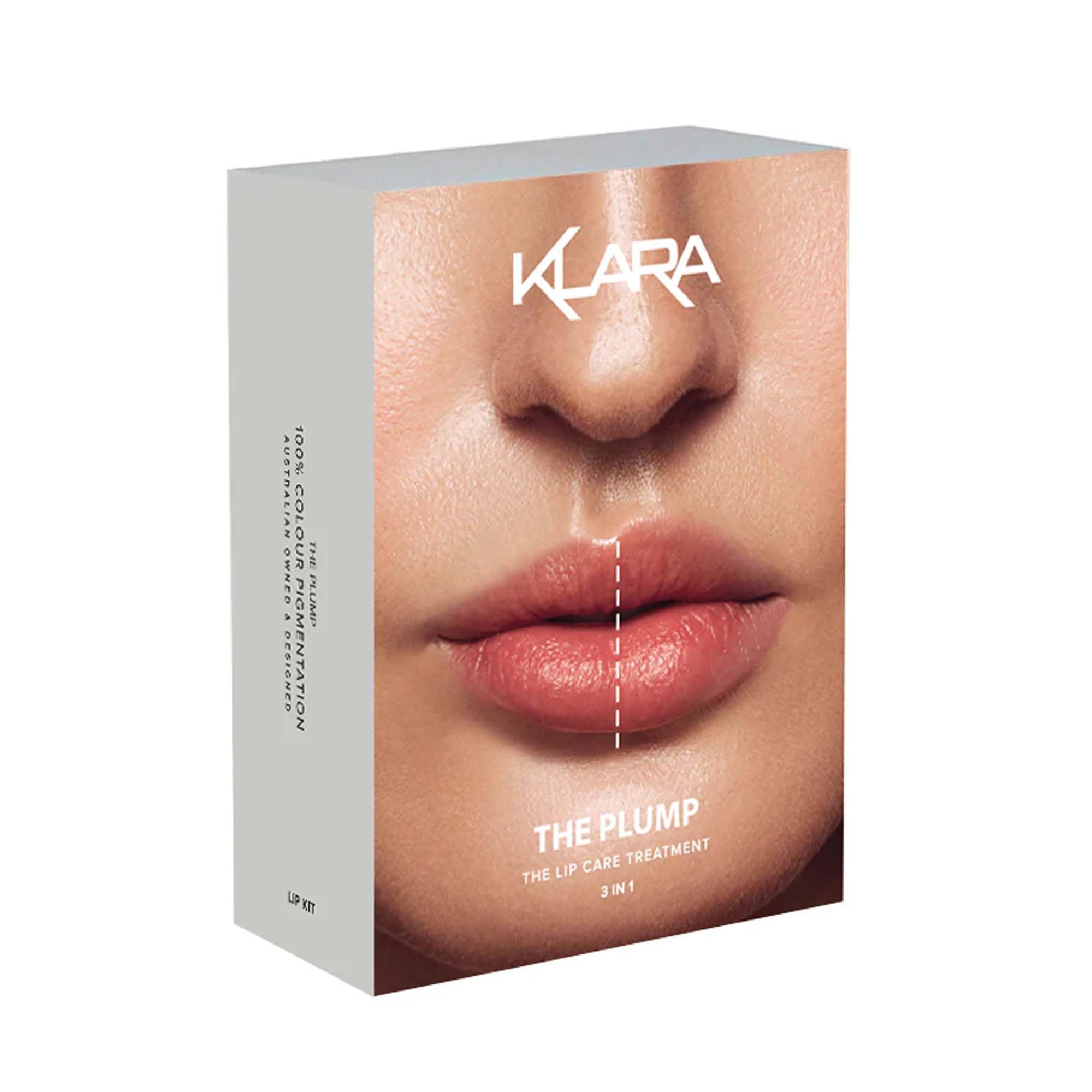 Klara Cosmetics The Plump Lip Kit - Set de regalo de labios - Lápiz labial líquido mate de larga duración - Fórmula avanzada para labios más completos - 3 piezas