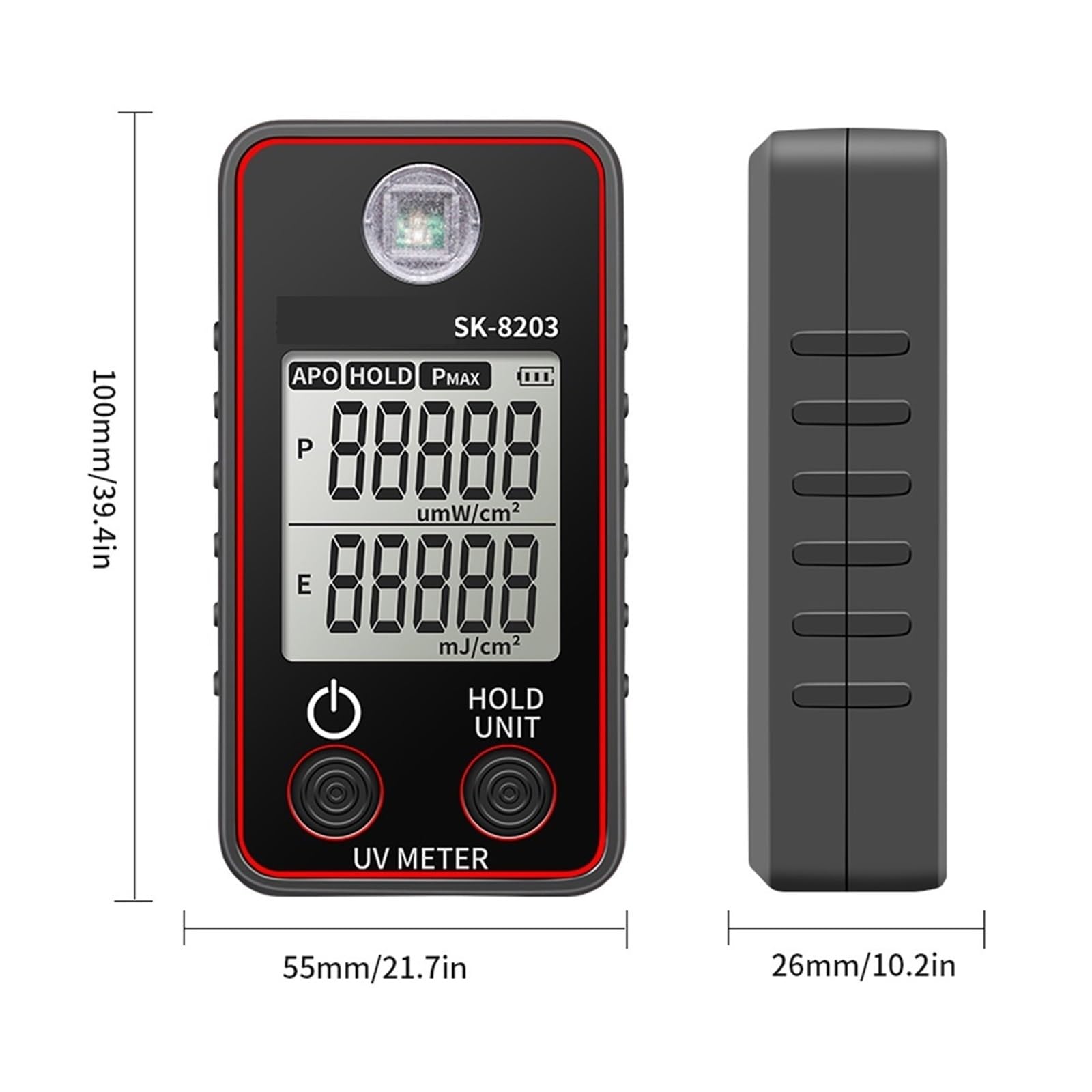 Spektralphotometer, Hohes Ultraviolett-Beleuchtungsmessgerät, Tragbares Beleuchtungsmessgerät, Tragbares Beleuchtungstestmessgerät, LCD-Display Mit Datenspeicherung