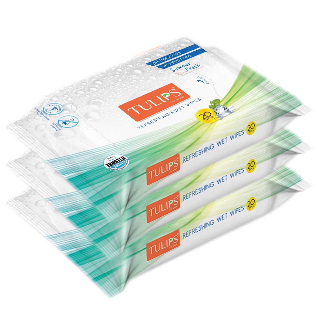 See full amazon price history chart for TULIPS Refreshing Wet Wipes - Summer Fresh with Green Tea Leaf Extract (Pack of 3) TULIPS Refreshing Wet Wipes - Summer Fresh with Green Tea Leaf Extract (Pack of 3) (B0865TZJ1F) Amazon Price History, Amazon Price Tracker
